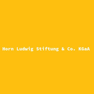 Hersteller: Horn Ludwig Stiftung &amp; Co. KGaA