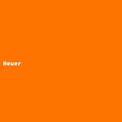 Hersteller: Heuer