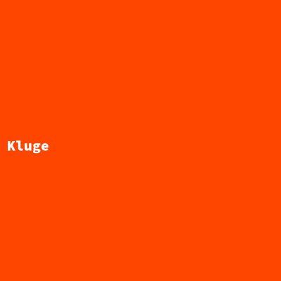 Hersteller: Kluge