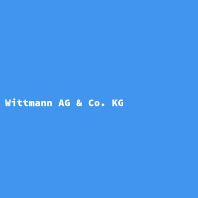 Hersteller: Wittmann AG &amp; Co. KG