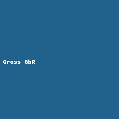 Hersteller: Gross GbR