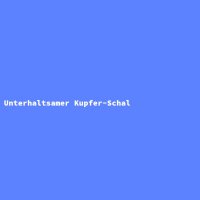 Unterhaltsamer Kupfer-Schal