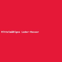 Mittelmäßiges Leder-Messer