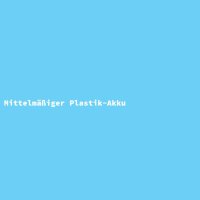 Mittelmäßiger Plastik-Akku