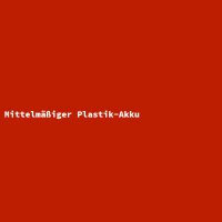 Mittelmäßiger Plastik-Akku