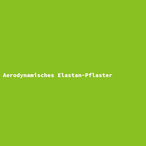Aerodynamisches Elastan-Pflaster