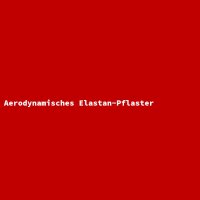 Aerodynamisches Elastan-Pflaster