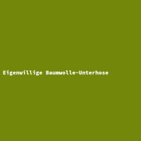 Eigenwillige Baumwolle-Unterhose