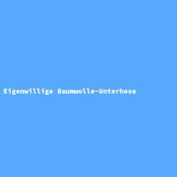 Eigenwillige Baumwolle-Unterhose