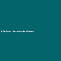 Kleiner Marmor-Rasierer