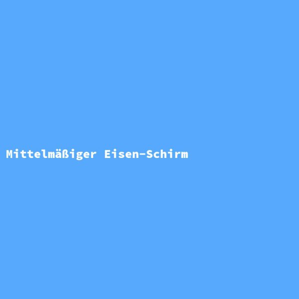 Mittelmäßiger Eisen-Schirm