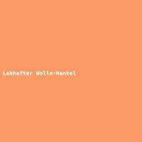 Lebhafter Wolle-Mantel