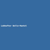 Lebhafter Wolle-Mantel