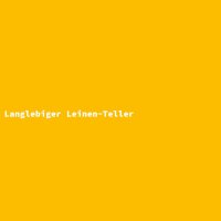Langlebiger Leinen-Teller