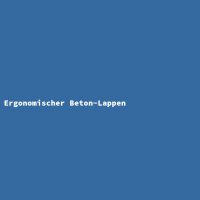 Ergonomischer Beton-Lappen